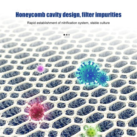 8D акваріумний фільтр, ЕКО губка, Екофільтр без клею, 500 х 110 мм х 20 мм