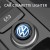 Фірмовий автомобільний прикурювач з анодованого алюмінію, Volkswagen, 12V VAG