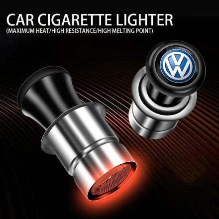 Фірмовий автомобільний прикурювач з анодованого алюмінію, Volkswagen, 12V VAG