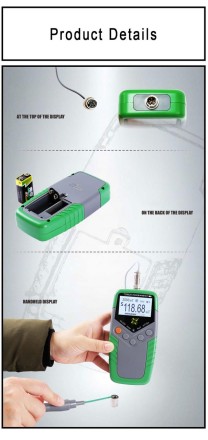 Гаусметр Тесламетр Магнітомер Tunkia TD8620 0-2000 мТл тестер магнітного поля