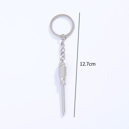 Брелок (набір) "Інструменти" "Rhodium Tools" 3 шт. для моделювання з кільцем із неіржавкої сталі. Родієве покриття