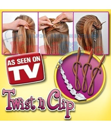 Набір шпильок для волосся з прикрасою Twist N Clip