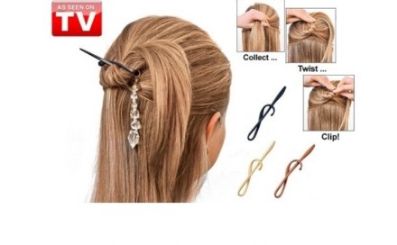Набір шпильок для волосся з прикрасою Twist N Clip