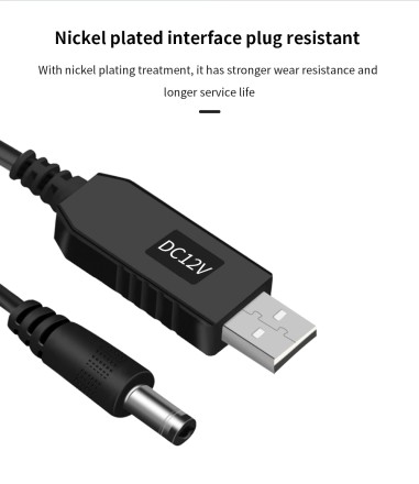 Перетворювач USB to DC 5V-9V, 5V-12V для роутера, модему, маршрутизатора, комутатора тощо 1 метр