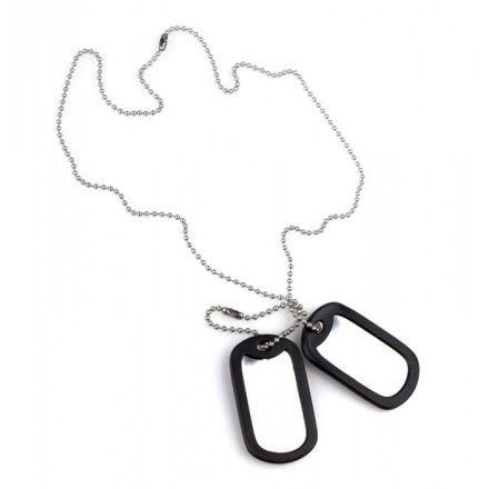 Жотони військові американські з гумками US "DOG-TAG"