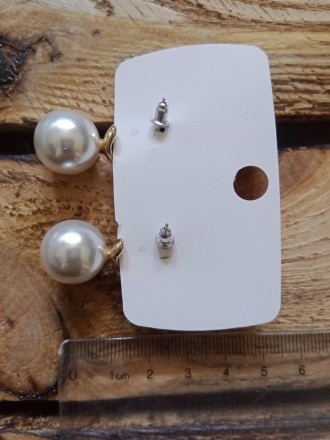 Сережки перлини, "Золото"