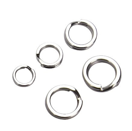 Сполучне кільце для рибальських снастей, рукоділля, сплющена подвійна петля, розрізне 3 мм, 100 шт.