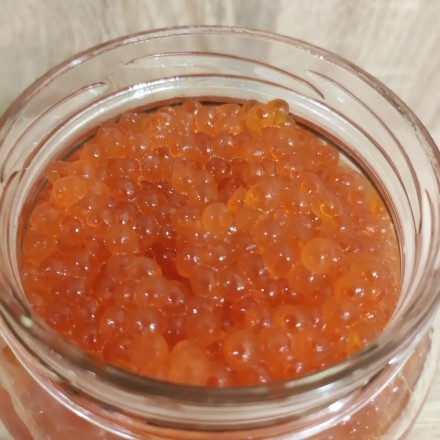 Ікра червона, зерниста, лососава імітована Premium, скло, 500 грамів