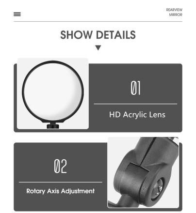 Універсальне велосипедне дзеркало заднього огляду, що регулюється на 360 градусів WEST BIKING