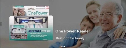 Регульовані мультифокальні окуляри для читання з автоматичним регулюванням фокусування Optic One Power Readers