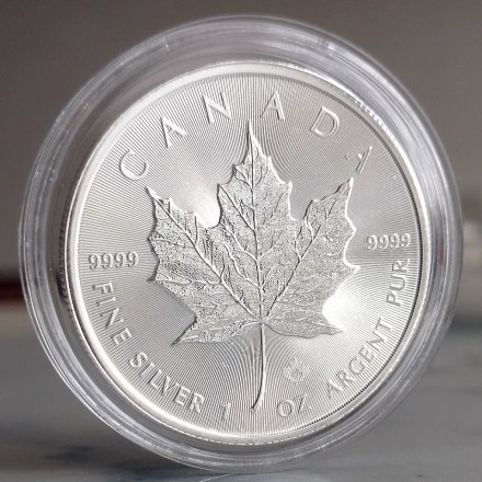 Інвестиційна монета "Канадовий Кленовий лист" 1 унція 31,1 г чистого срібла, проба 999,9 Канада, 2017