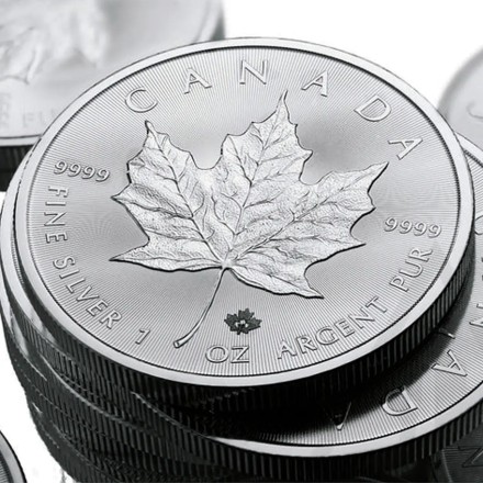 Інвестиційна монета "Канадовий Кленовий лист" 1 унція 31,1 г чистого срібла, проба 999,9 Канада, 2017