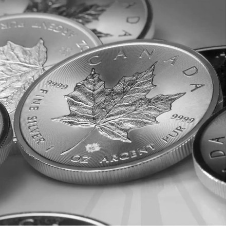 Інвестиційна монета "Канадовий Кленовий лист" 1 унція 31,1 г чистого срібла, проба 999,9 Канада, 2017