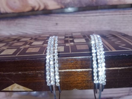 Сережки зварювання Swarovski Katin Jewelry, "Золото", 40 мм, Корея