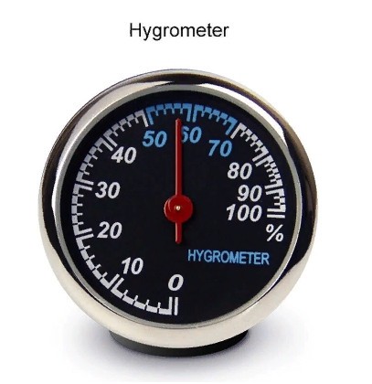 Годинник, термометр, гігрометр для авто, кришка неіржавка "Classic Turbo"