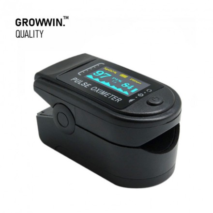Пульсоксиметр GrowWin Pulse Oximeter LK88 OLED екран + батарейки в комплекті!