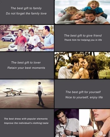 Подарунковий набір для жінок 6 в 1: розкішний годинник "Femino Gold", браслет, сережки, кулон із ланцюжком, кільце