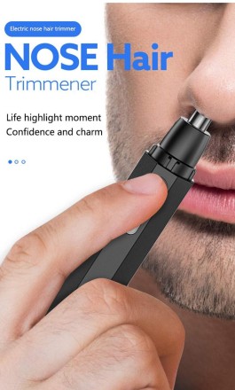 Тример для видалення волосся в носі, тример для шиї, вух і брів.