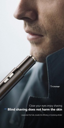 Тример для видалення волосся в носі, тример для шиї, вух і брів.