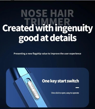 Тример для видалення волосся в носі, тример для шиї, вух і брів.