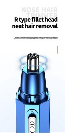 Тример для видалення волосся в носі, тример для шиї, вух і брів.