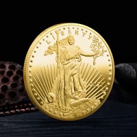 Пам'ятна, ювілейна позолочена монета, колекційна монета  "Статуя Свободи" США, 2021. Сувенірна монета