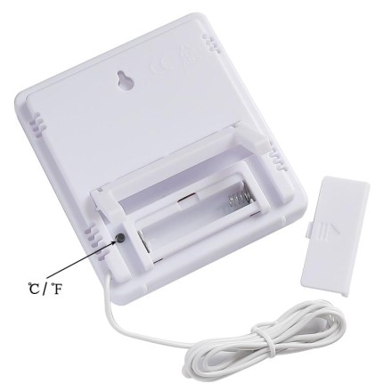 Цифровий термометр, гігрометр, метеостанція, тестер температури та вологості, годинник, будильник HTC-2,