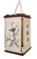 Світильник плафон натуральний бамбук (18*18*H31)