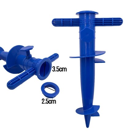 Підставка для садової та пляжної парасольки Umbrella Base Floor Fork Accessory з адаптером 2,5-3,5 см і буром.