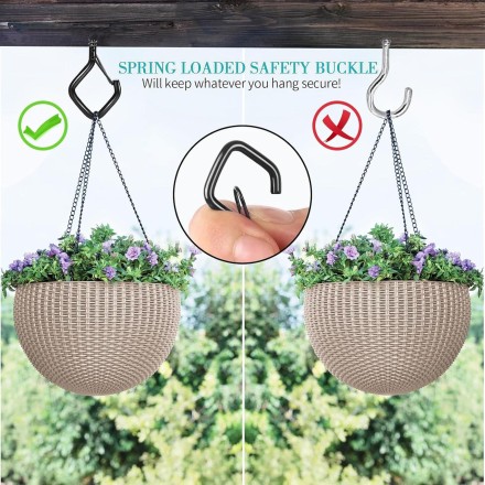 Універсальне кріплення "гвинт-карабін" для надійного кріплення світильників, полиць, гірлянд, кашпо тощо