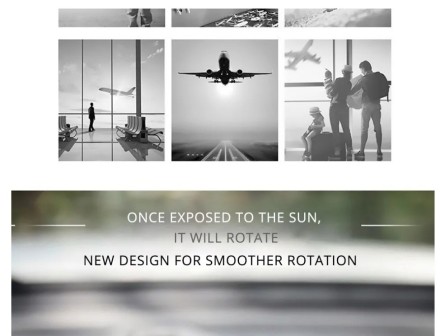 Сувенір модель літака анімація в машину. Solar Airplane