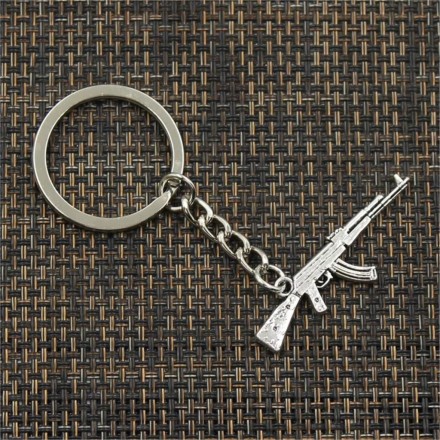 Брелок "Кінжал",  довжина 43 мм, сталь срібло, найвища деталізація. Міцне кільце.