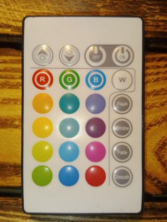 Пульт ДК RGB (Для LED стрічки, прожектора тощо) Батарейка в комплекті