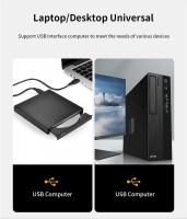 Зовнішній оптичний привод CD DVD Slim Drive DVD-USB Slim 2.0 24Х