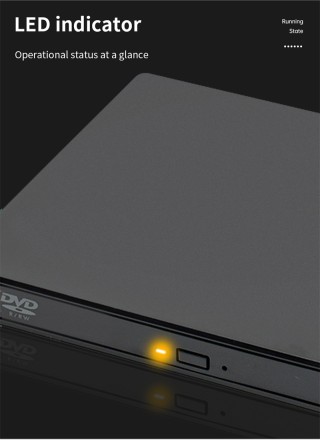Зовнішній оптичний привод CD DVD Slim Drive DVD-USB Slim 2.0 24Х