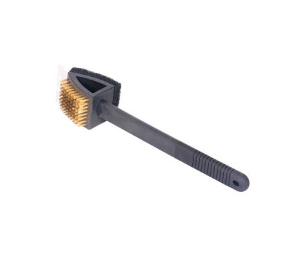 Щітка для гриля, мангала, барбекю 3 в 1 Big BBQ "Tarrington House Profi" 38 см неіржавка ручка, термостійка ручка
