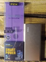 Павербанк PZX 8000mAh Metal Black Пакербанк, Powerstation. Full Power Box OUT 2.1
