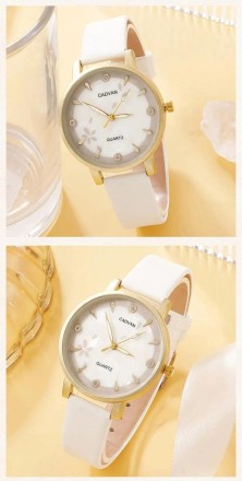 Подарунковий набір для жінок 6 в 1: розкішний годинник "Crown", браслет, сережки, кулон із ланцюжком, кільце