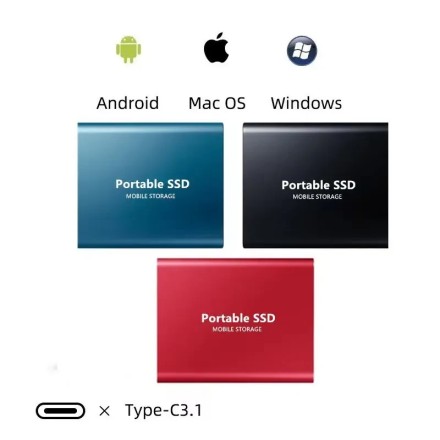 Зовнішній накопичувач SSD USB Type-C Extreme High-speed portable HD 8Tb USB3.0 External Hard Drive