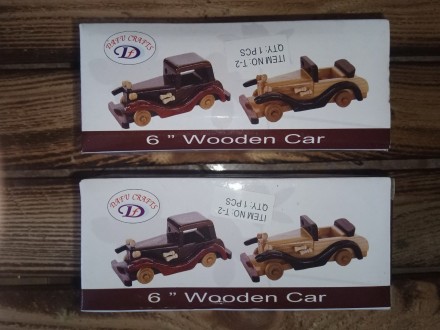 Дерев'яна машинка 6 дюймів, вінтажна колекційна модель