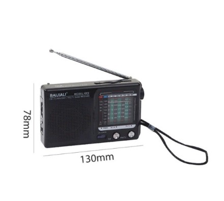 9-діапазонний радіоприймач. AM / FM / TV / MW / SW World Receiver S9 Bands Radio. Baijiali Model KK9