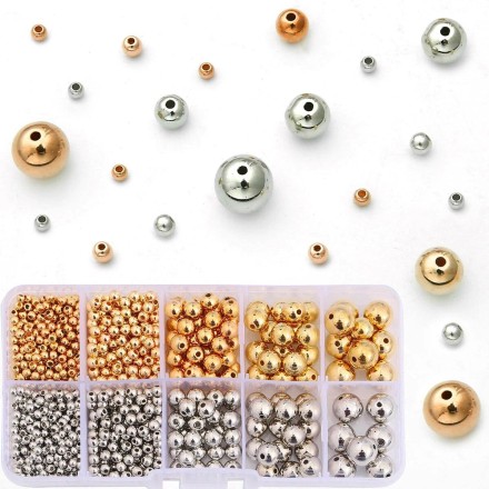 Бісер, намистини перлів, нитчасті намистини, Бокс 1250 шт MIX