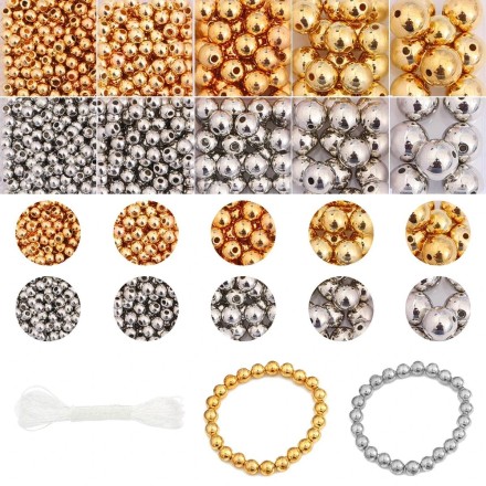 Бісер, намистини перлів, нитчасті намистини, Бокс 1250 шт MIX