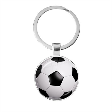 Брелок м'яч баскетбол, м'яч футбол із якісним кільцем із неіржавкої сталі.