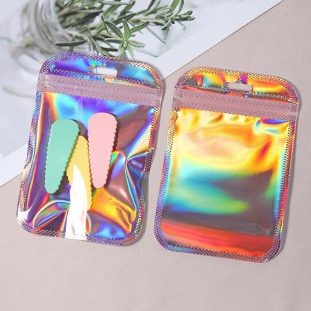 Сувенірний, ювелірний, подарунковий  пакет, паковання "Голограма"  8,5x13 см на ZIP LOCK, лазерне різання. 50 шт