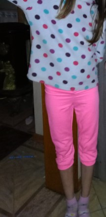 Дитячі лосини для дівчинки Loveta 5070 50-70 см/ю Капрі. Чорні штани, лосини, колготи еластичні.