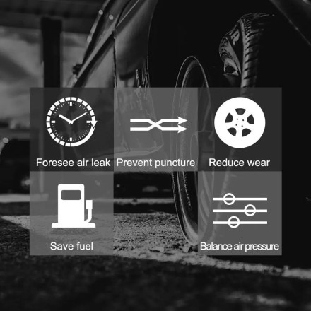 TPMS Android — датчик тиску в шинах 433MHz зовнішні з виведенням на монітор/телефон/GPS Android