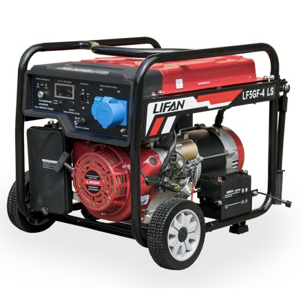Генератор бензин — газ LIFAN LF5GF-4LS BiFuel з електрозапуском