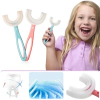 Дитяча зубна щітка KidsBrush U-подібна, силіконова капа для дитячих зубів з очищенням на 360 градусів 6-12