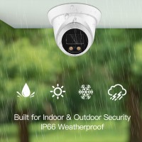 Відеокамера купольна 4MP 4K IP Outdoor H.265 Onvif Bullet CCTV Array Night Vision IR  Video Securit